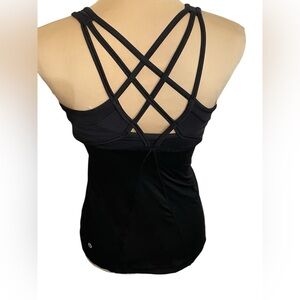 Lululemon Black Strappy Tank Top Size 4